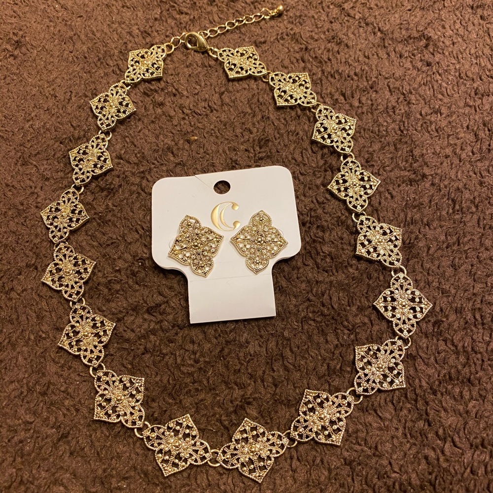 Necklace and Earrings